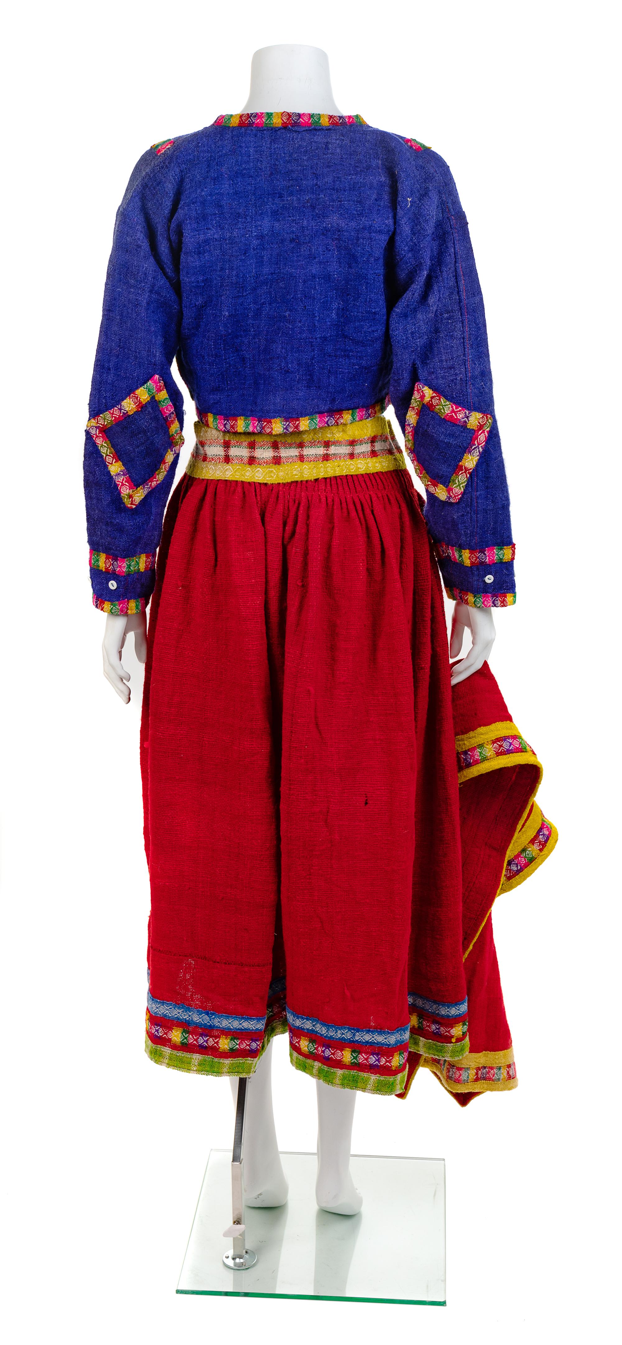 Five-Piece Andean Folk Costume, 1930-60s
