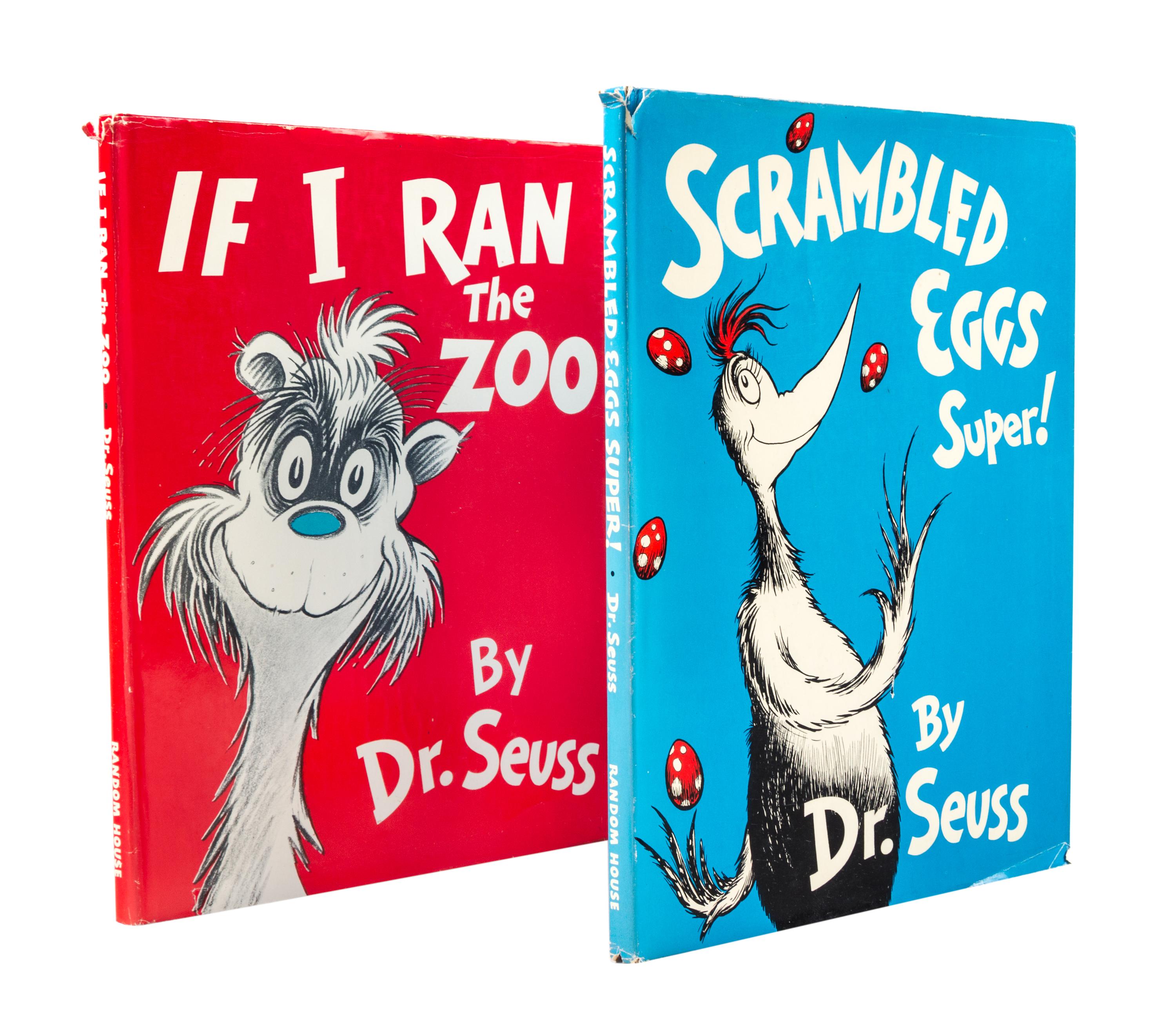 (CHILDREN'S) SEUSS, DR. Two first editions: If I Ran the Zoo, NY, 1950, and Scrambled Eggs Super! NY, 1953.