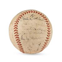 A 1934 Detroit Tigers Team Signed Autograph Baseball (Beckett Authentication Services Letter of Authenticity)