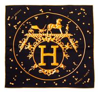 A Group of Hermes Silk Pocket Squares, 16" x 16".