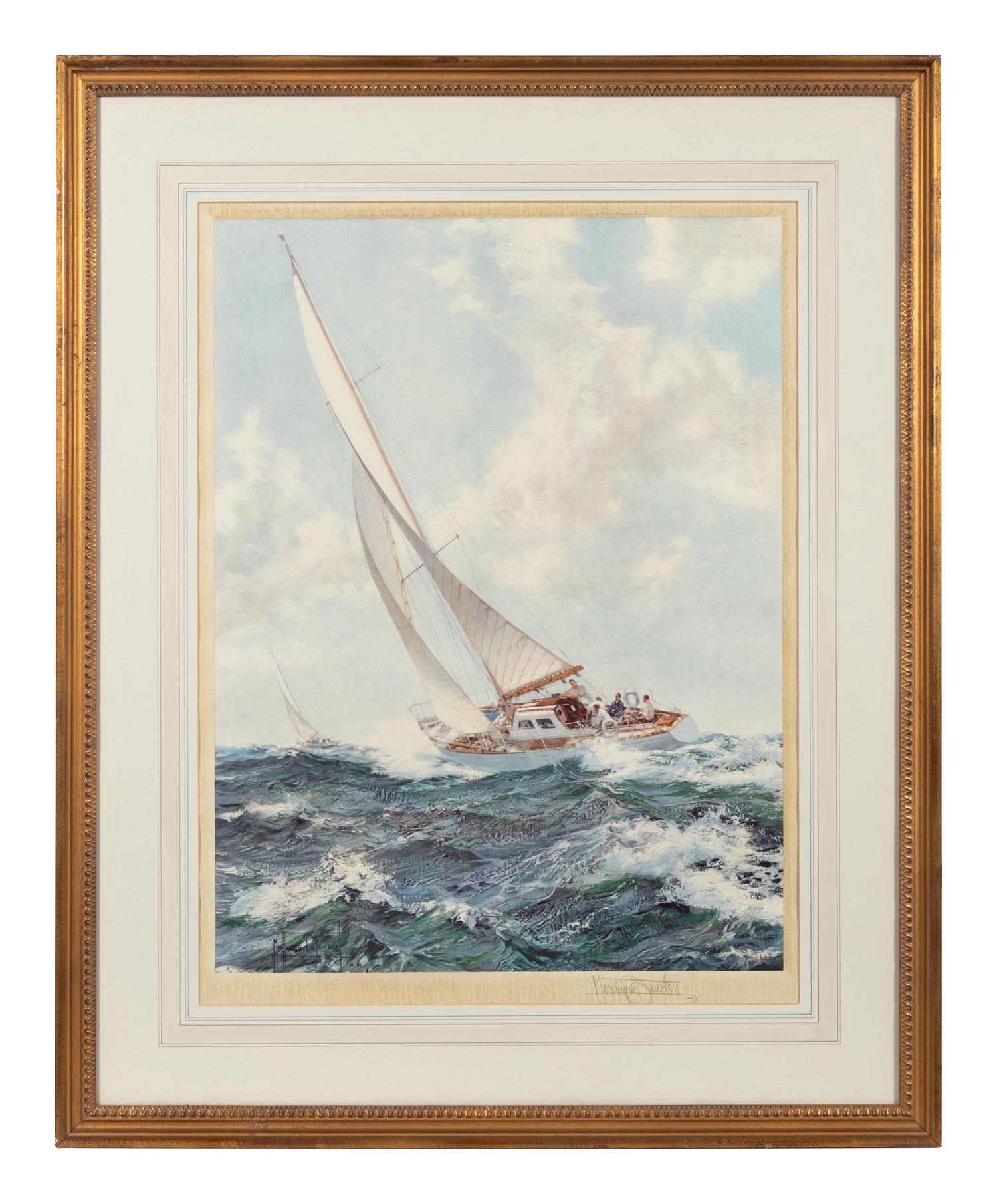 Ocean Racer and Royal Yacht, Bluebottle (a pair of prints)