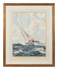 Ocean Racer and Royal Yacht, Bluebottle (a pair of prints)