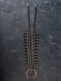 Navajo Silver Squash Blossom Necklace