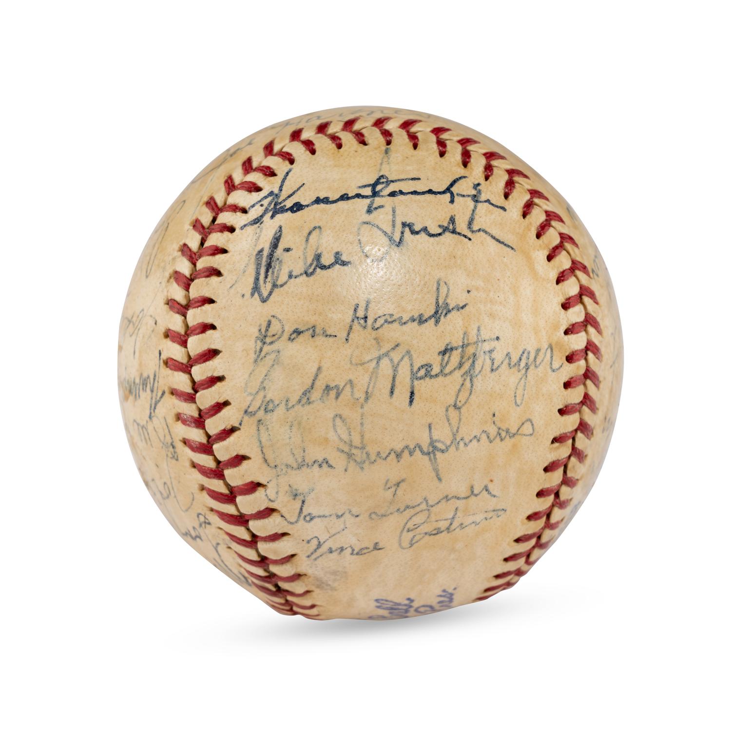A 1943 Chicago White Sox Team Signed Autograph Baseball