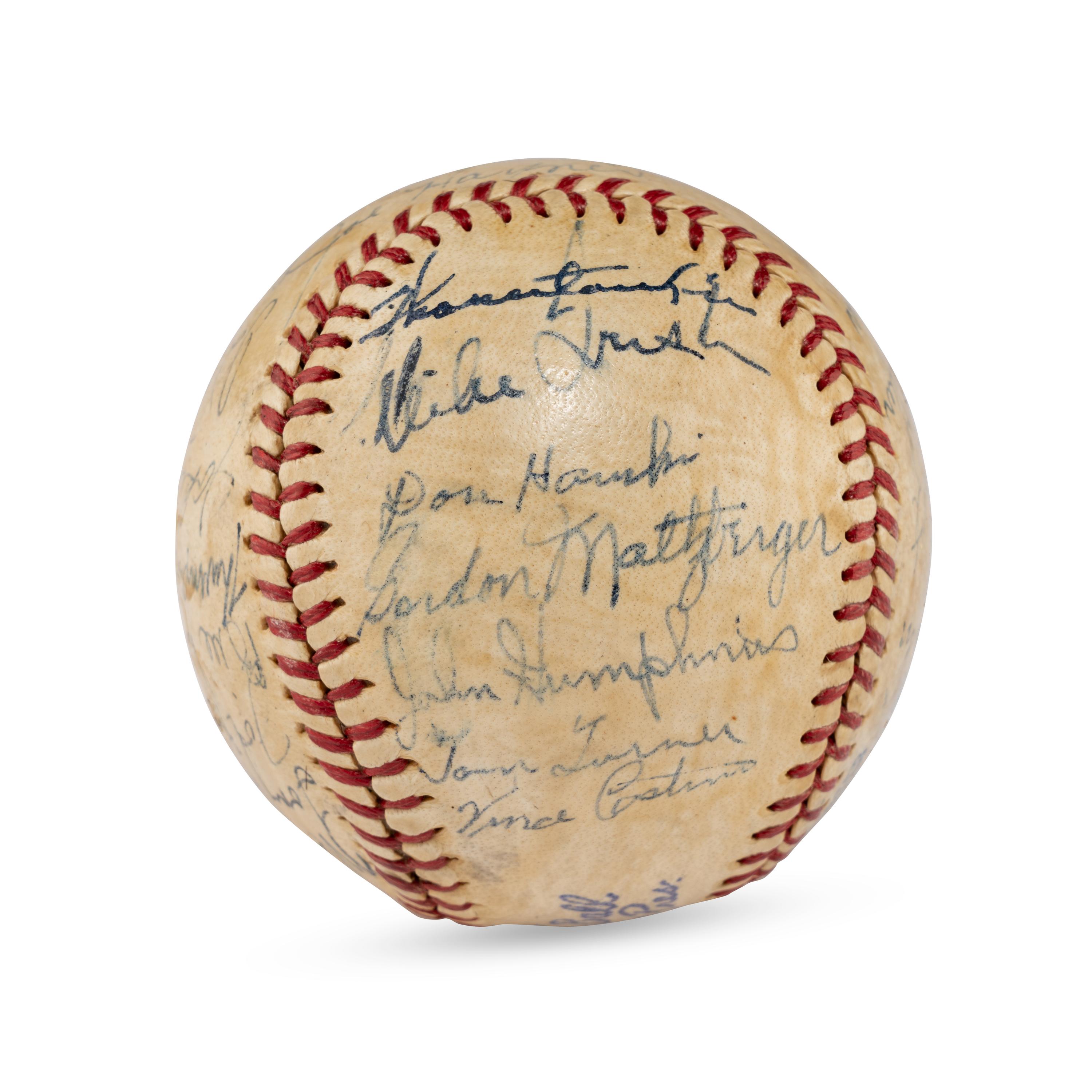 A 1943 Chicago White Sox Team Signed Autograph Baseball