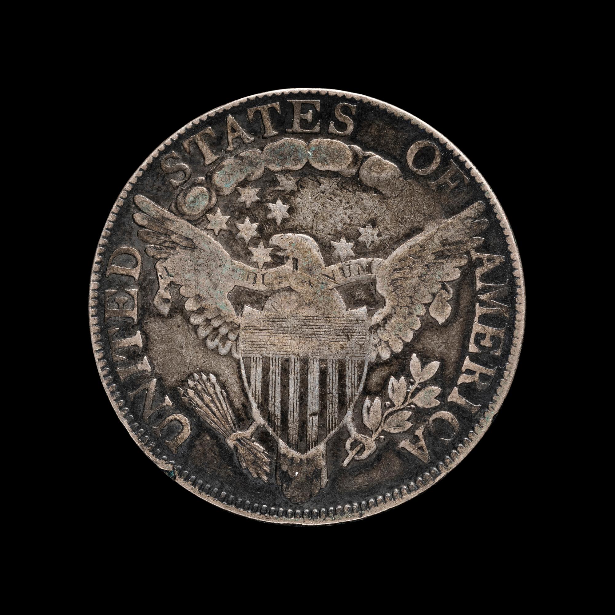 An 1806 Draped Bust 50c Coin