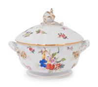A Herend Market Garden Porcelain Tureen and Cover