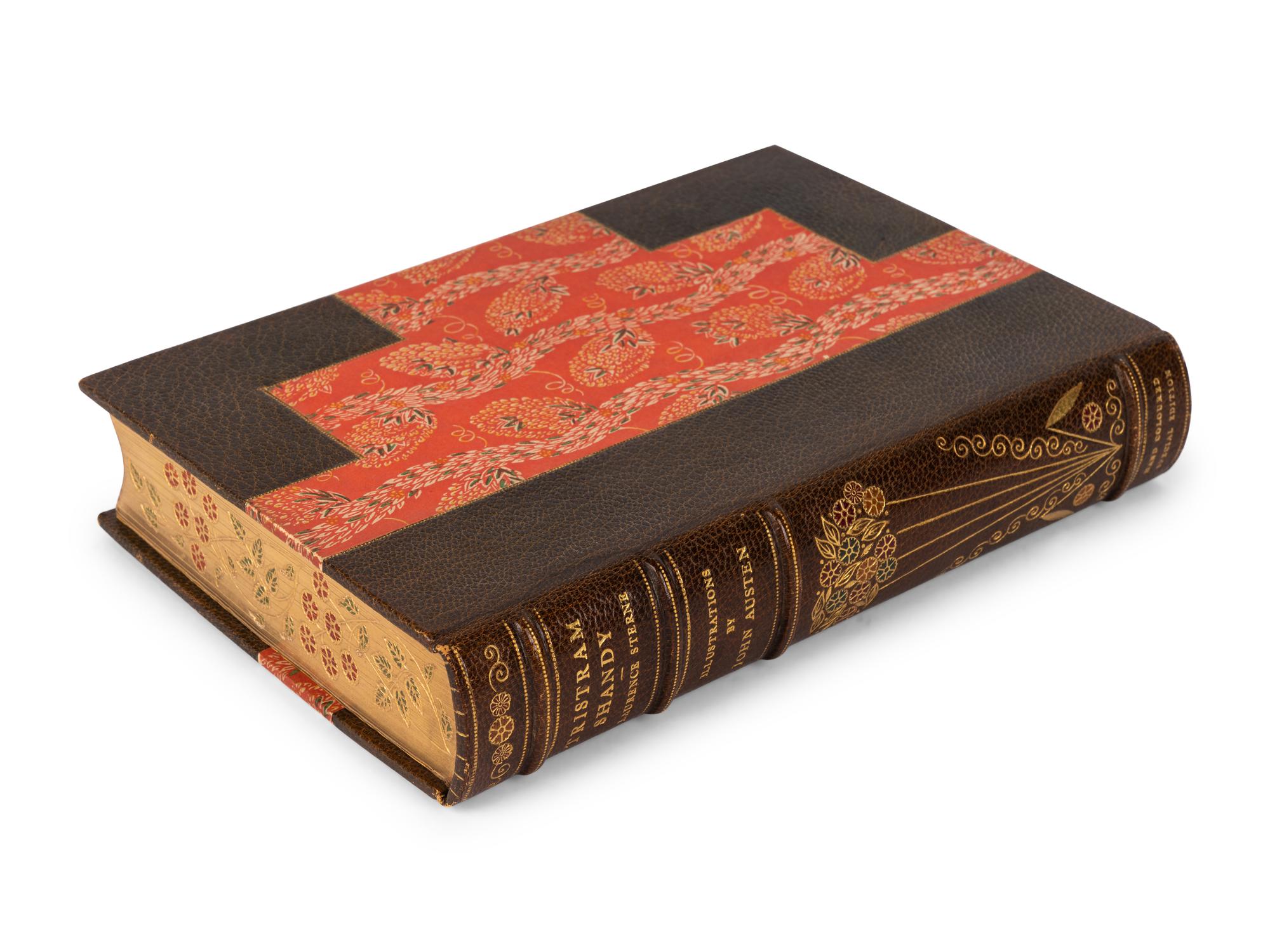 [BINDING -- CUNEO FINE BINDING STUDIO]. STERNE, Laurence (1713-1768). The Life and Opinions of Tristram Shandy . London and New York: John Lane Bodley Head Limited and Dodd, Mead and Company, 1928.