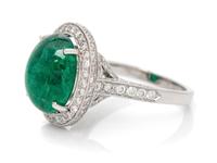 EMERALD AND DIAMOND RING
