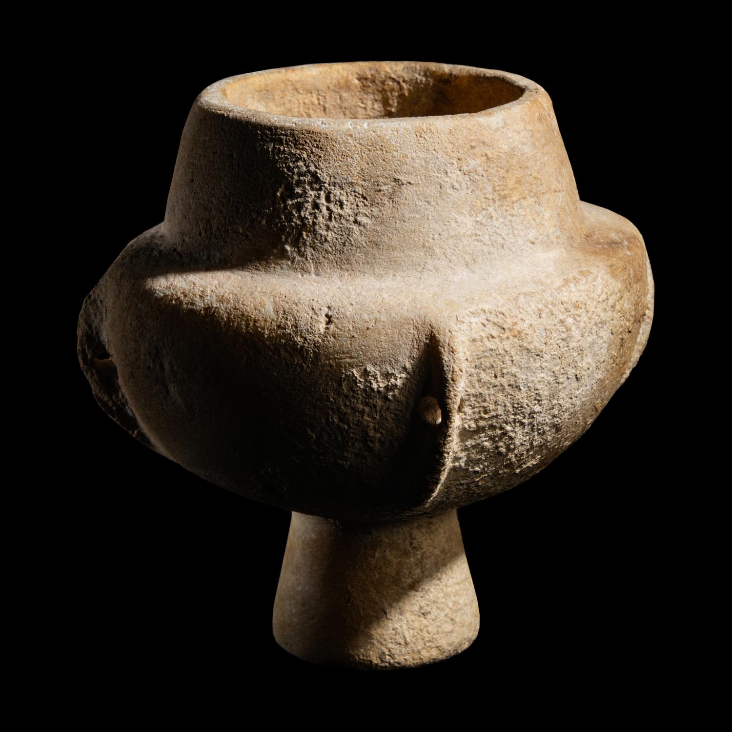 A Cycladic Marble Kandila
