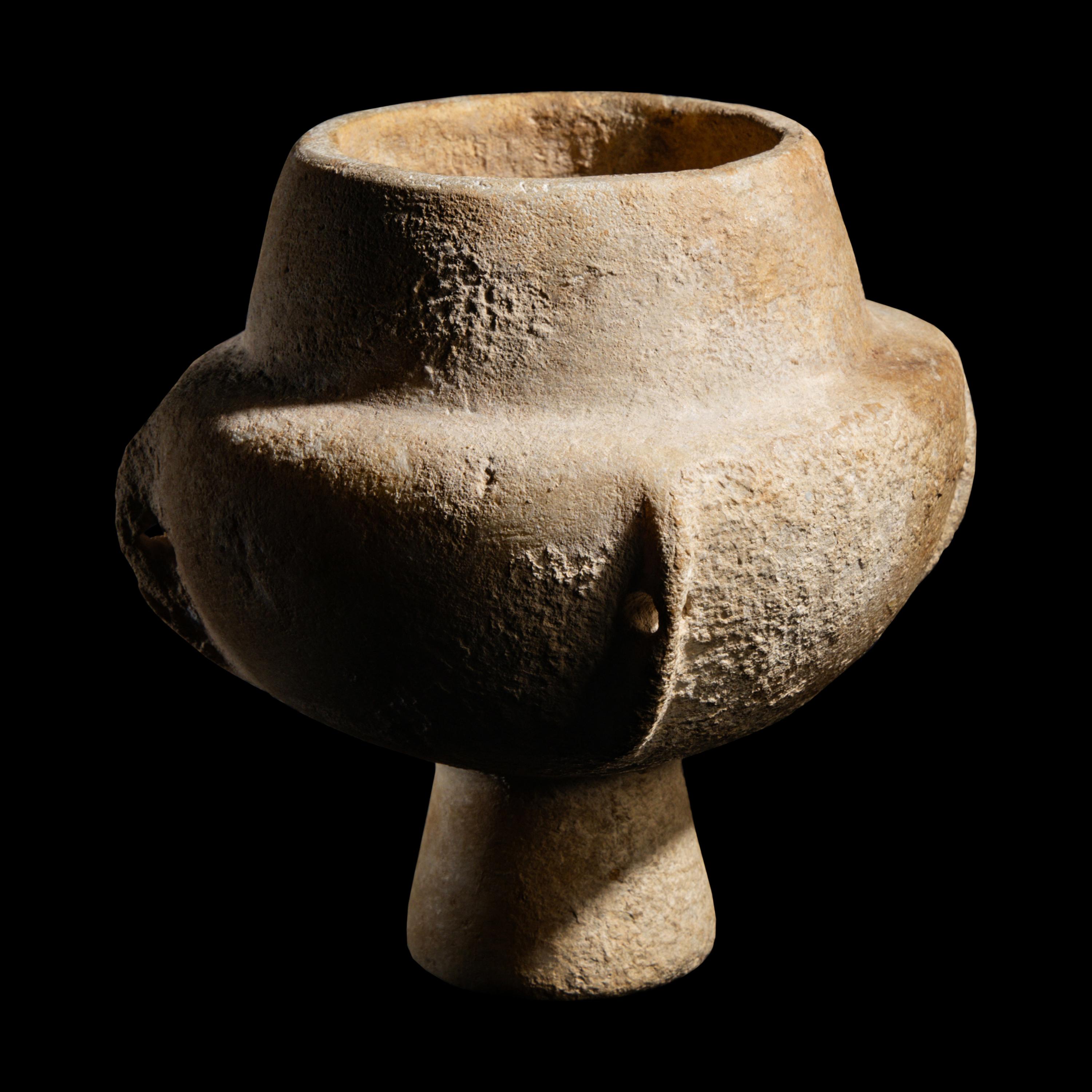 A Cycladic Marble Kandila
