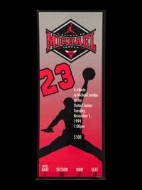 An Uncommon Nov. 1 1994 Salute To Michael Jordan Retirement Night Statue Unveiling Event Ticket