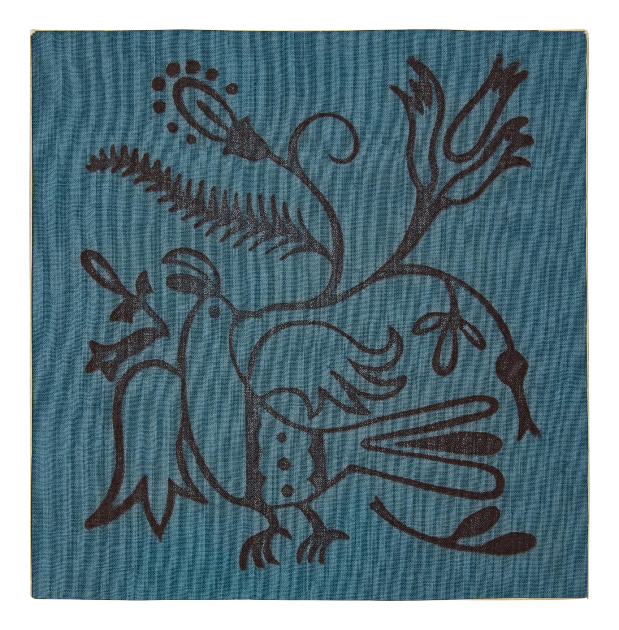 Milwaukee WPA Handicraft Project Blockprinted Textile Sample Book, 1940s