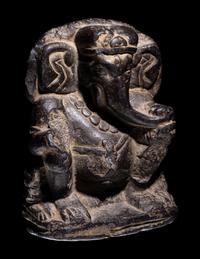 A Stone Figure of Ganesha