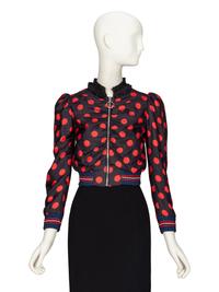 GUCCI, CROPPED POLKA DOT JACKET