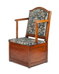A French Provincial Walnut Metamorphic Bed Chair Height 50 x width 29 x depth 28 inches. — 18TH CENTURY