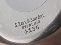 Four American Silver Nut Dishes, S. Kirk and Son Inc., Baltimore, MD, 20th Century, each of circular form and engraved BA to center.