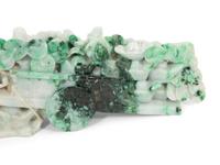 A Chinese Carved Jadeite Figure of an Ox Cart