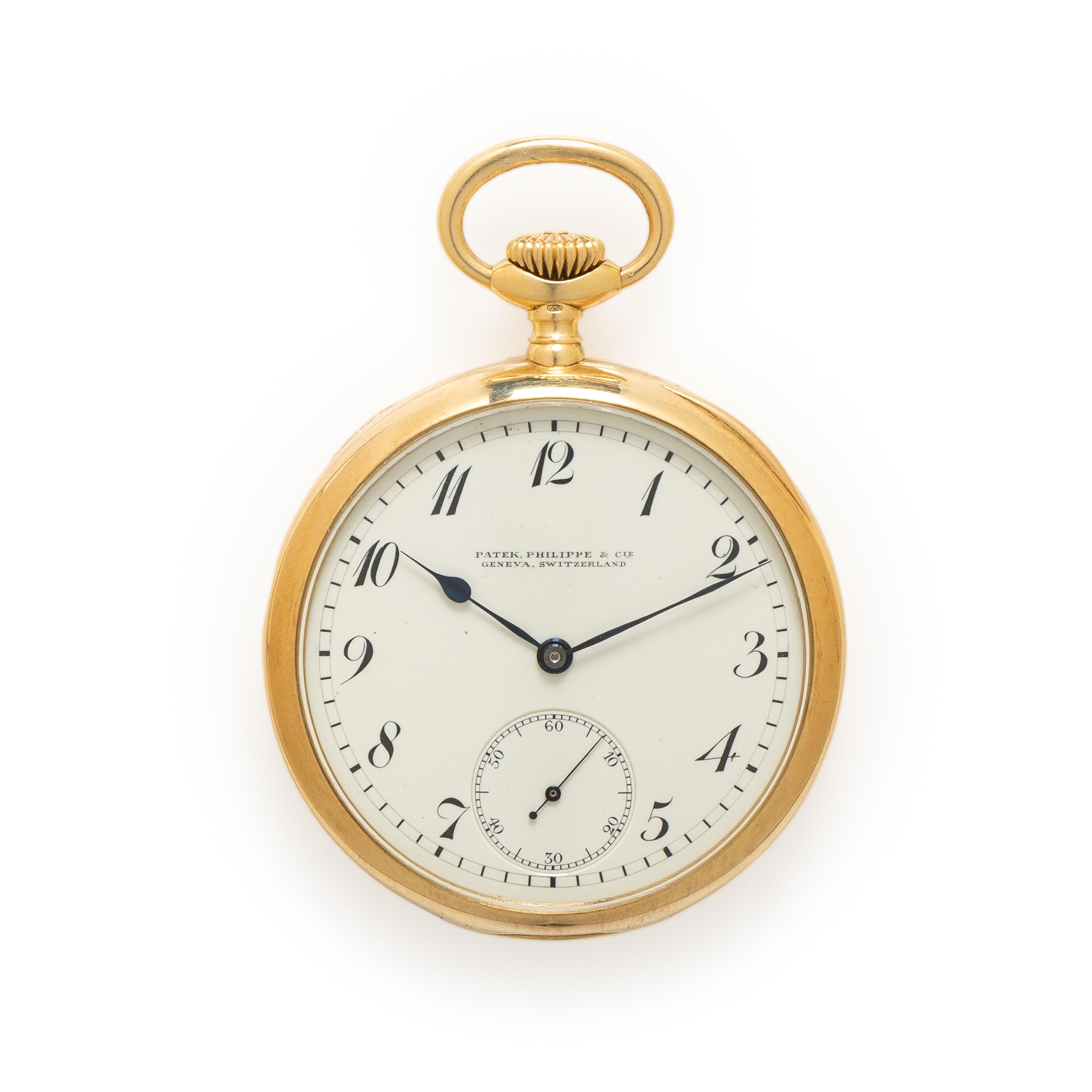 Patek Philippe for Shreve, Crump & Low Co., 18K Yellow Gold Pocket Watch, with Box