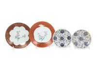 Two Pairs of Chinese Porcelain Plates
