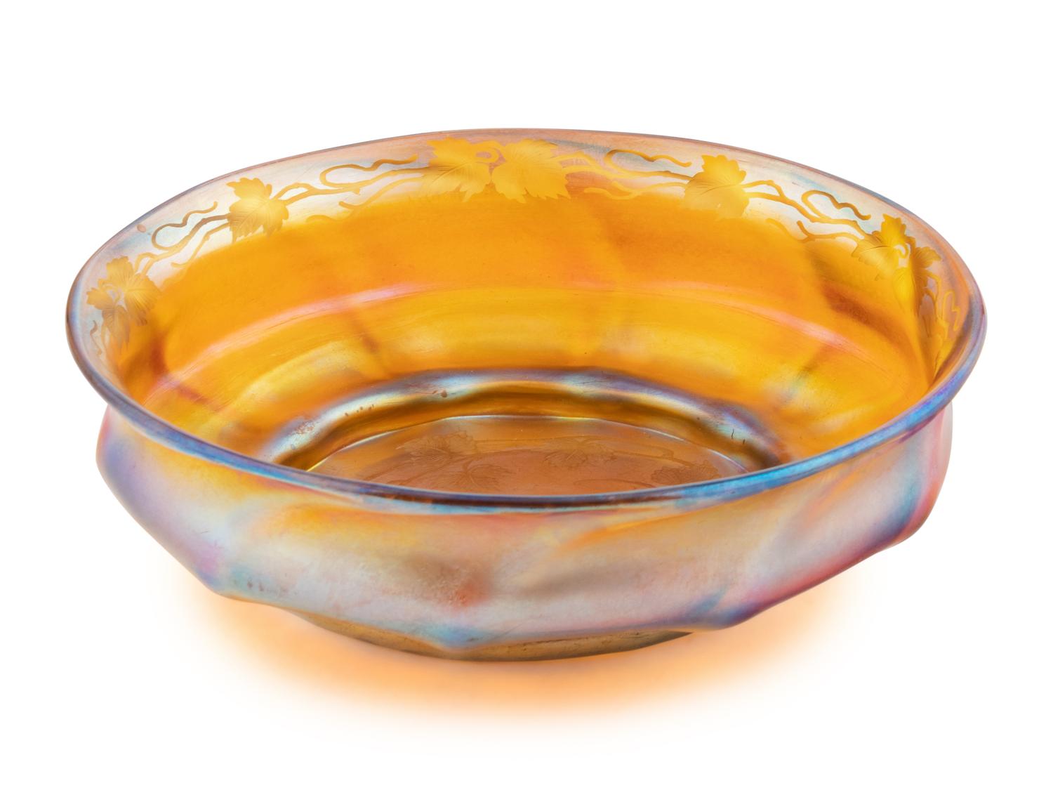 A Gold Favrile Bowl