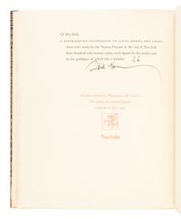 HUNTER, Dard (1883-1966). A Papermaking Pilgrimage to Japan, Korea and China . New York: Pynson Printers, 1936.