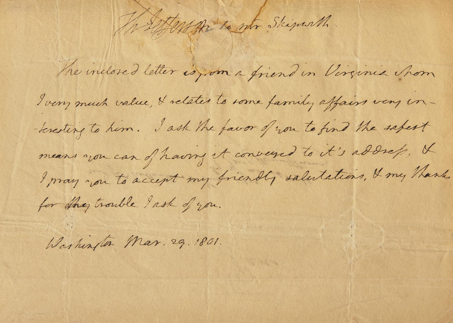 [Presidential] [Jefferson, Thomas]. Tucker, George. The Life of Thomas Jefferson, Third President of the United States...