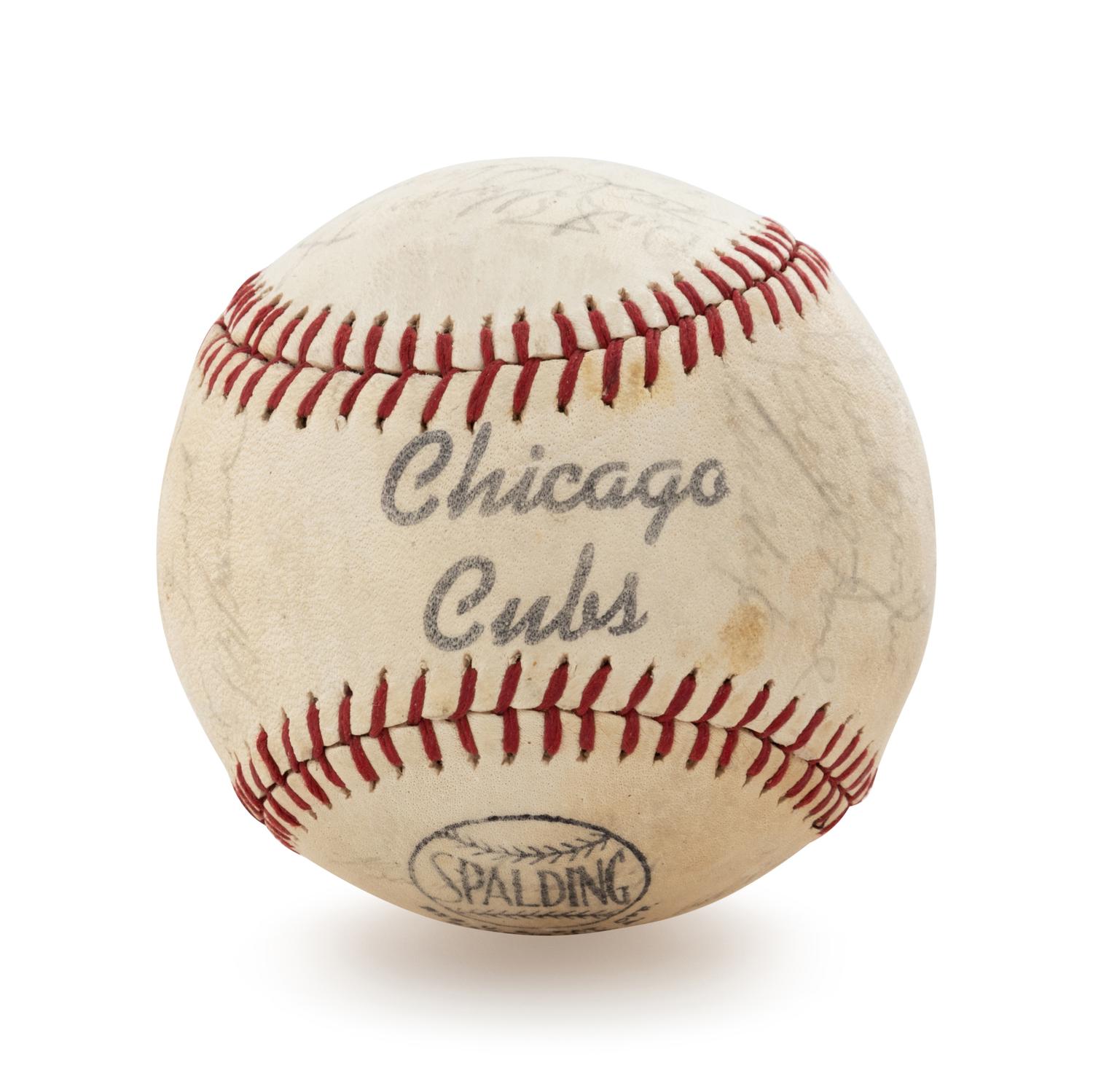 Two 1960s Chicago Cubs Signed Baseballs,