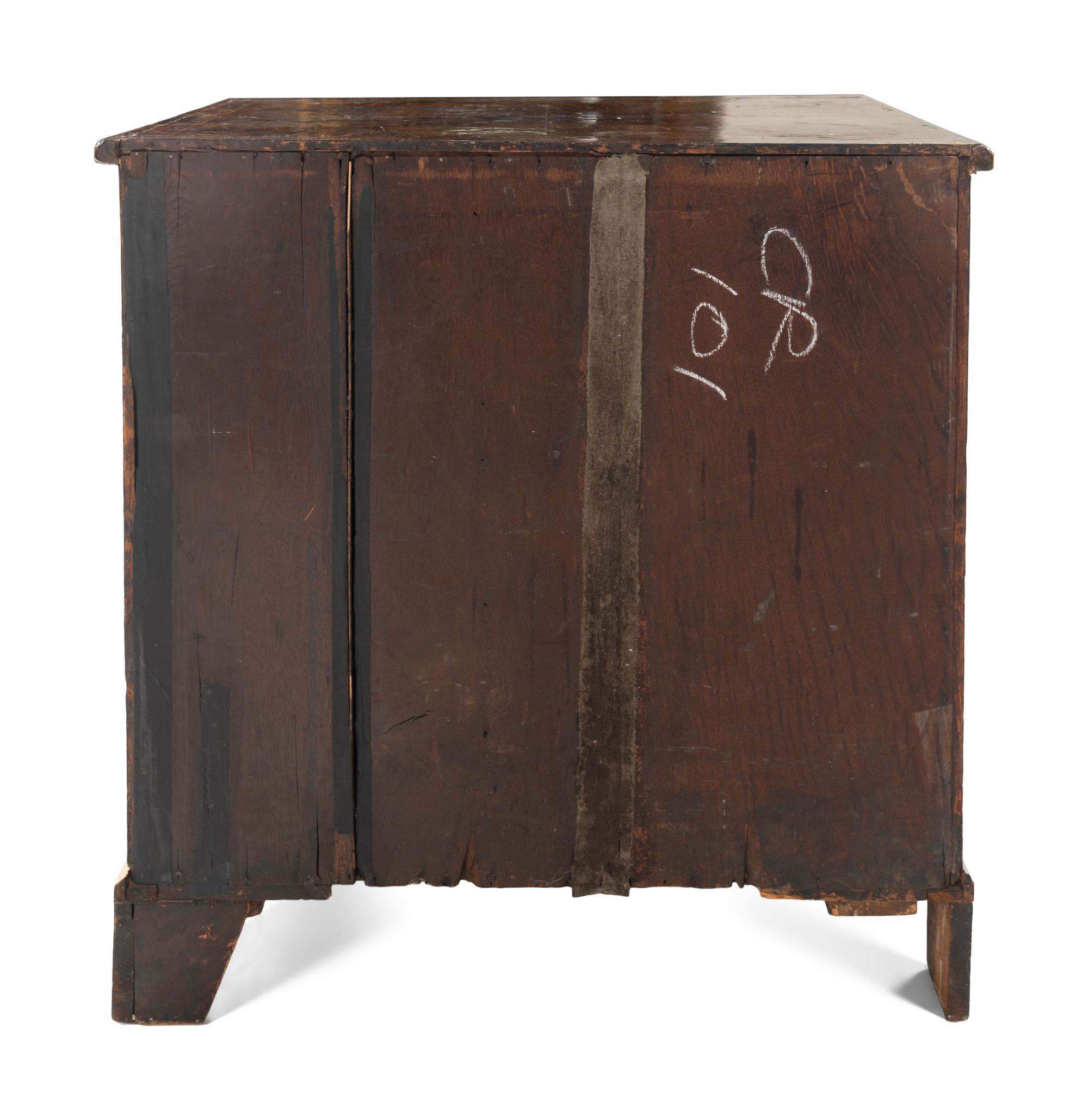 A George II Walnut Chest of Drawers