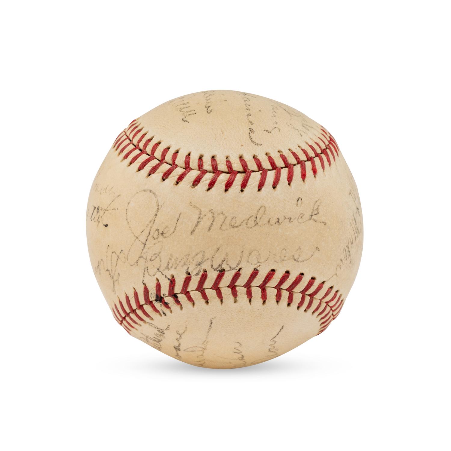 A 1934 St. Louis Cardinals Gashouse Gang Team Signed Autograph Baseball (PSA, JSA Auction Letters),