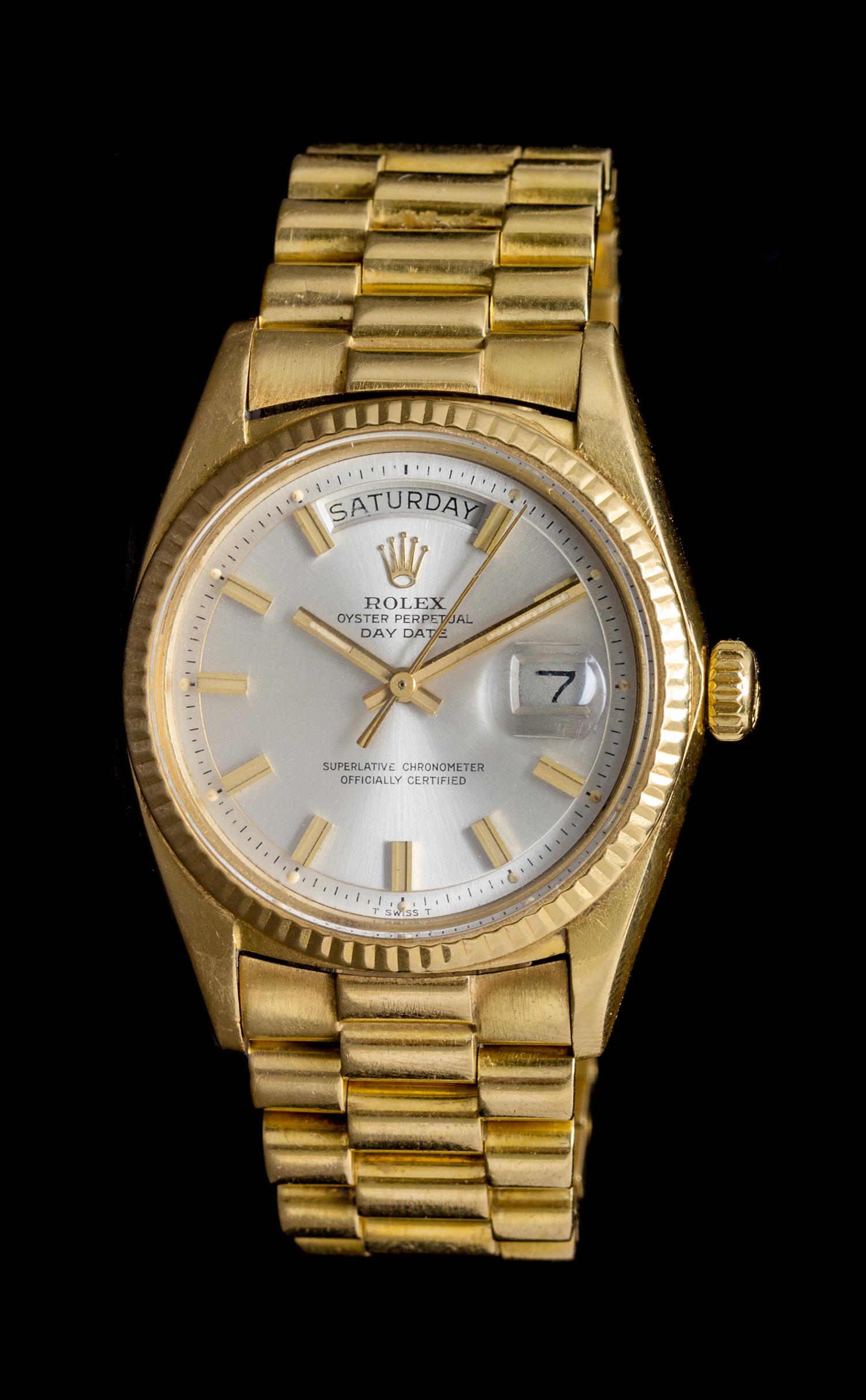 An 18 Karat Yellow Gold Ref. 1803 Datejust Wristwatch, Rolex, Circa 1971,