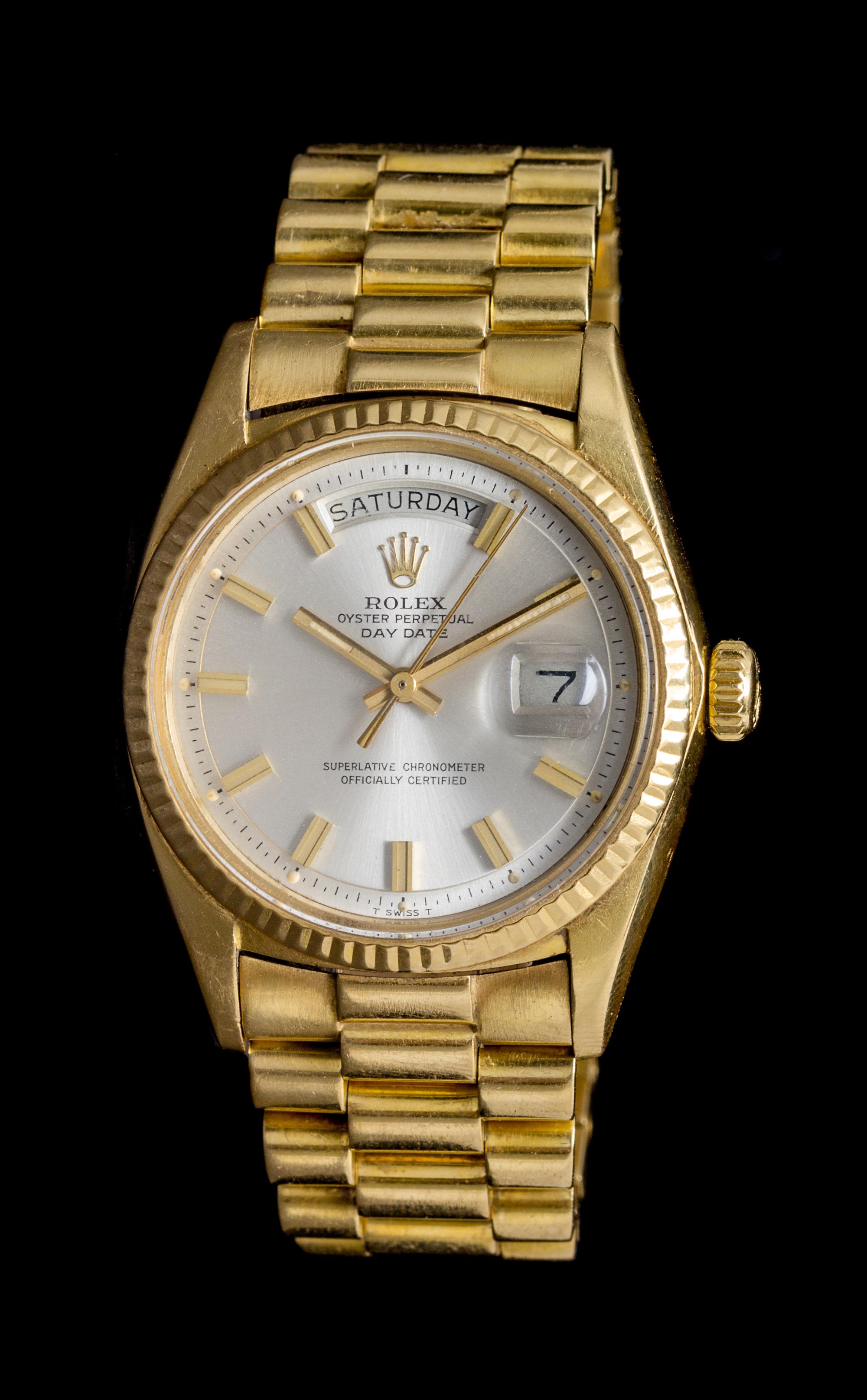 An 18 Karat Yellow Gold Ref. 1803 Datejust Wristwatch, Rolex, Circa 1971,