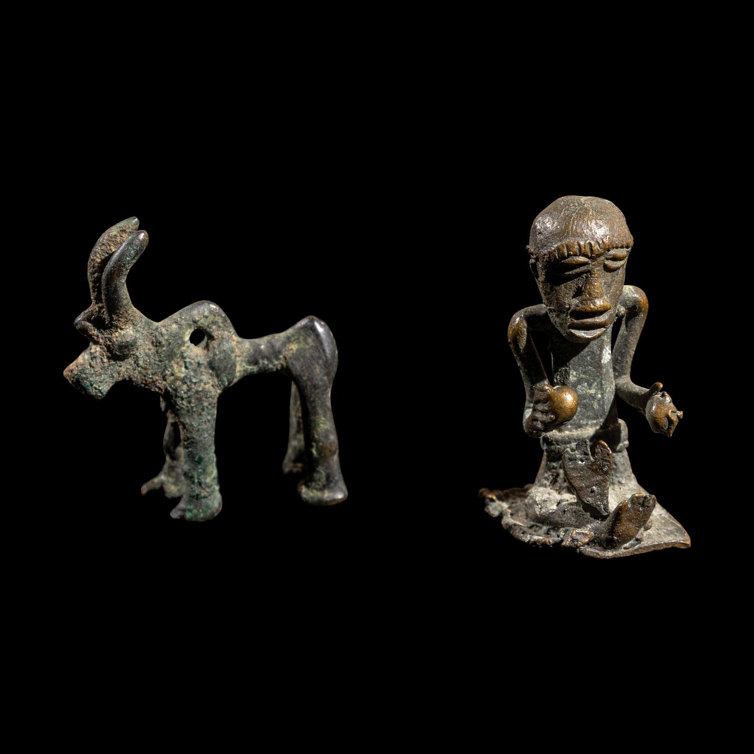 Eleven Luristan Bronze Figures and Implements