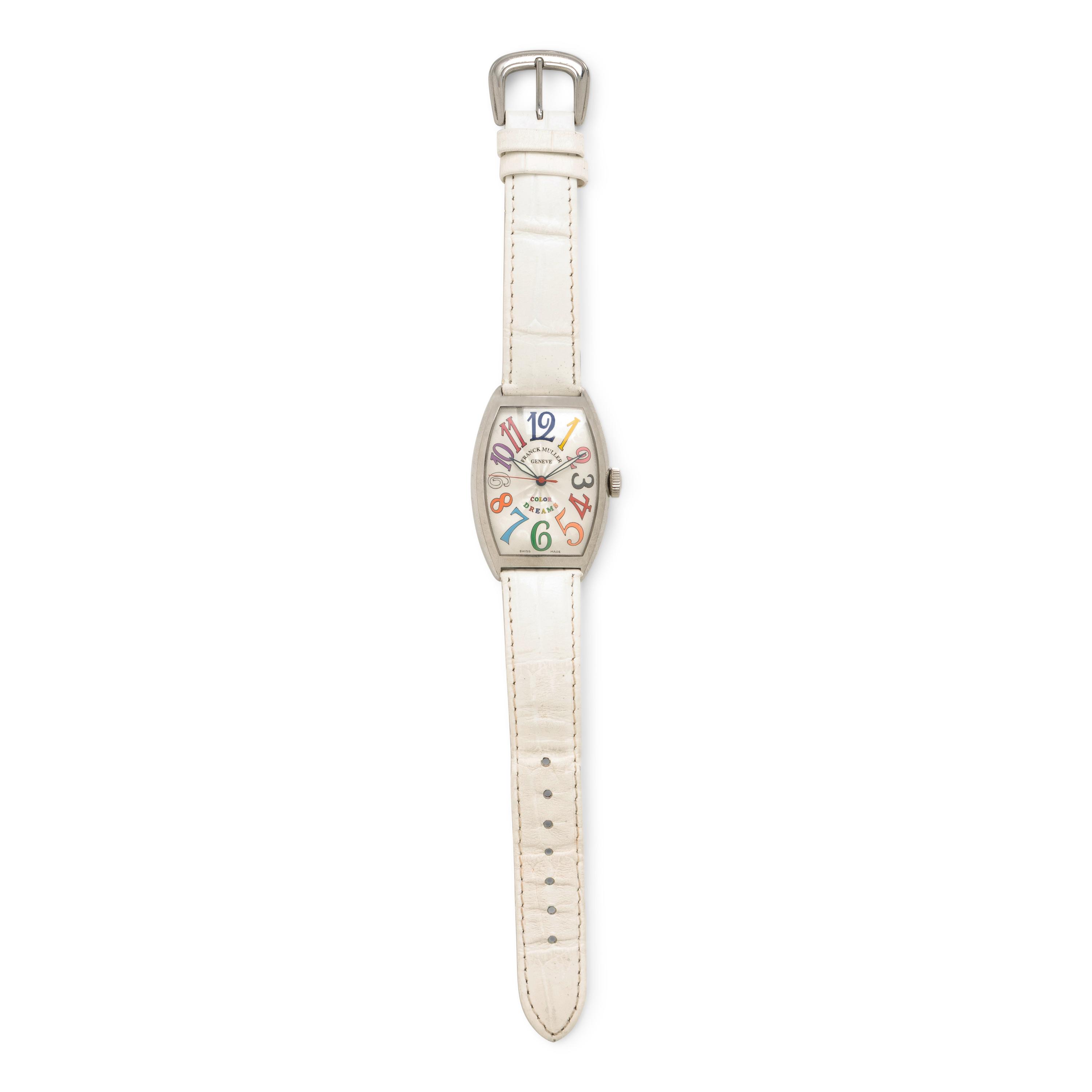 Frank Muller, Ref. 5850 SC, Stainless Steel 'Cintrée Curvex' 'Color Dreams' Watch