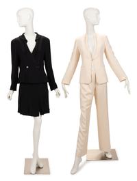 Two Designer Suits: One Armani Skirt Suit, One Armani Jacket, One J. Mendel Pant, 2000-20s