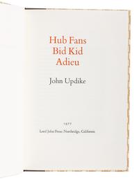 UPDIKE, John (1932-2009). A group of 9 Lord John Press limited editions of Updike’s works, ALL SIGNED, comprising: