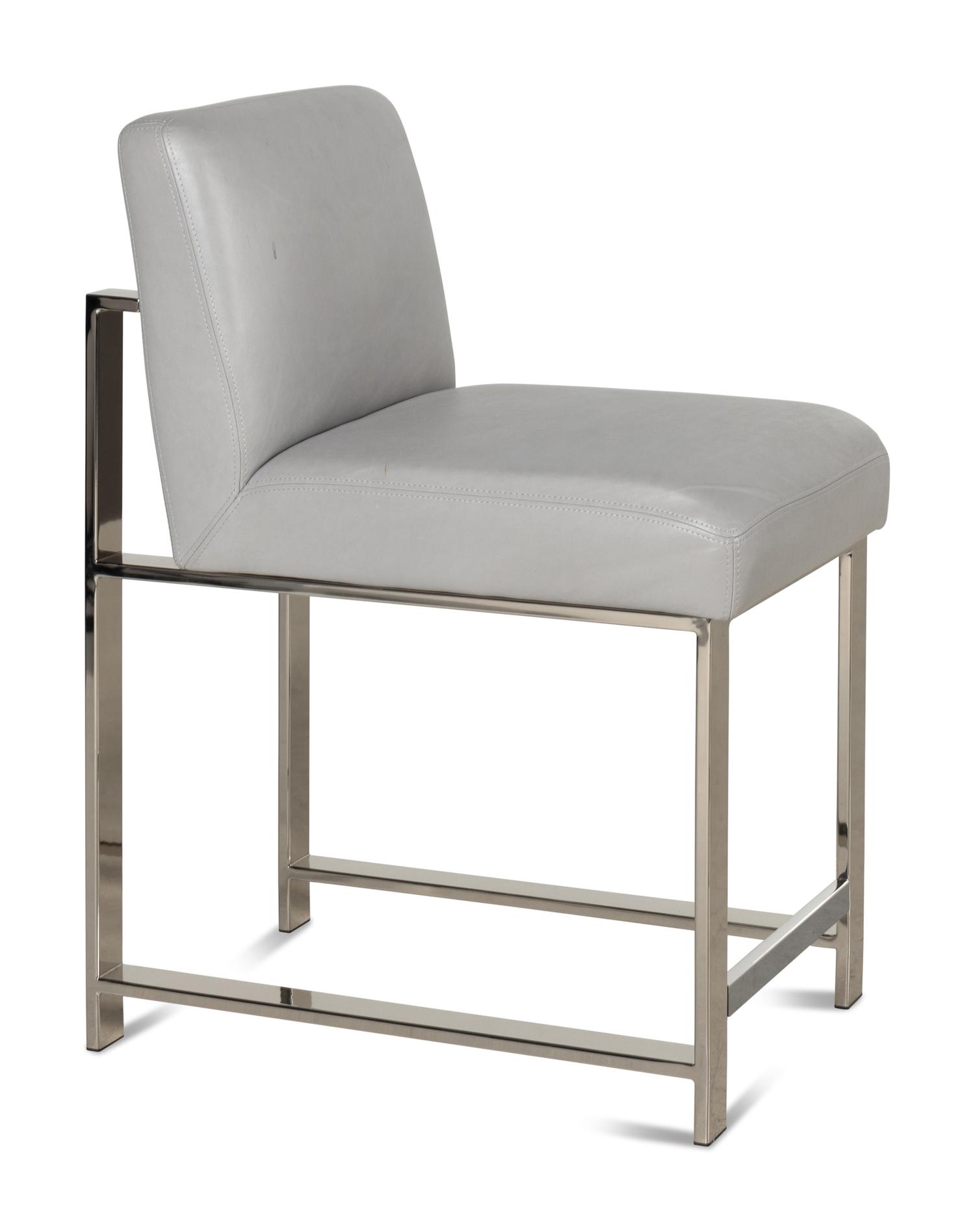 A Set of Four Contemporary Leather-Upholstered Chairs