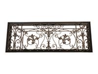 A Steel Console Table with a Cast Iron Grate-Inset Top — 20TH CENTURY