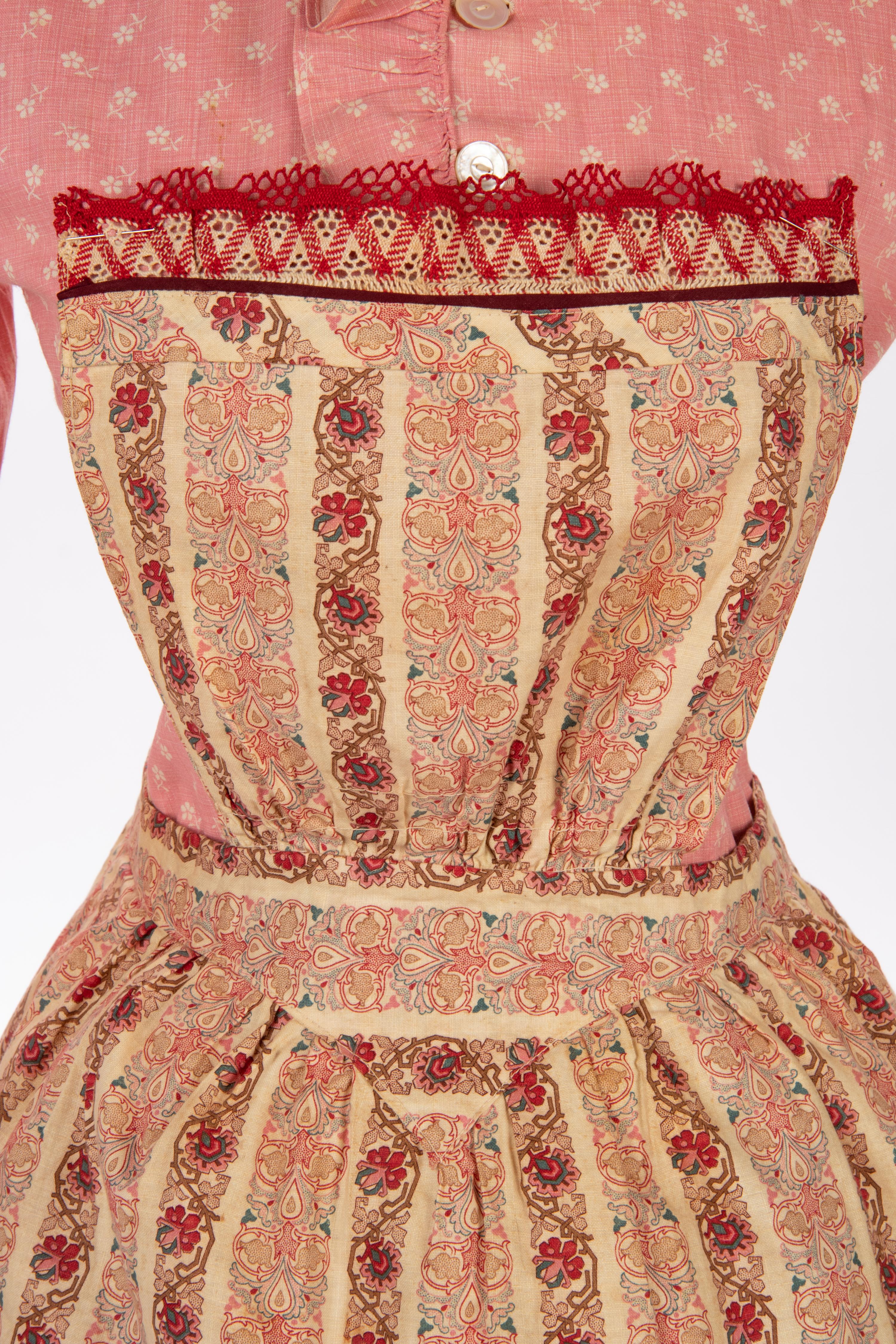 Three 19th Century Aprons, 1850-90