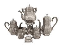 A German Silver Five-Piece Tea and Coffee Service