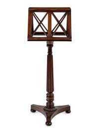 A Regency Mahogany Duet Music Stand