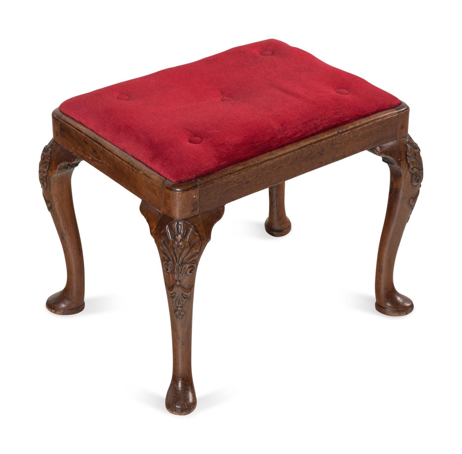 A George II Walnut Stool