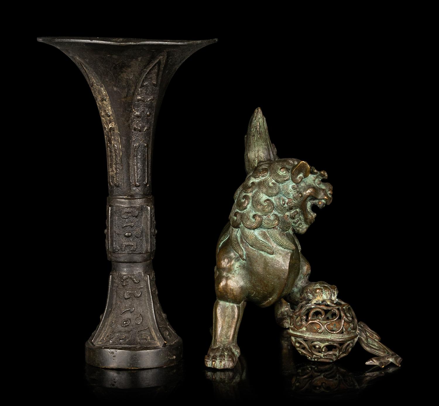 Two Chinese Bronze Articles