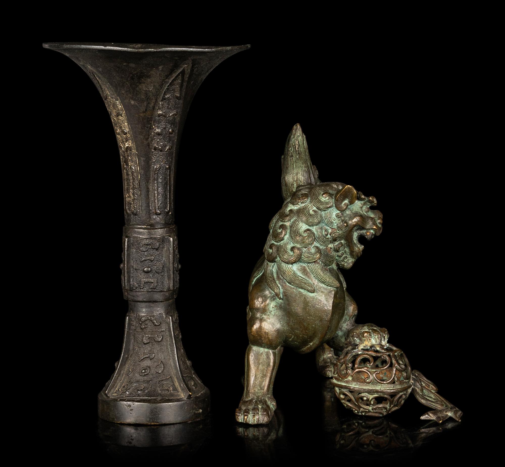 Two Chinese Bronze Articles