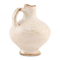 An English Delftware Sack Wine Bottle