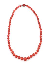 CORAL BEAD NECKLACE