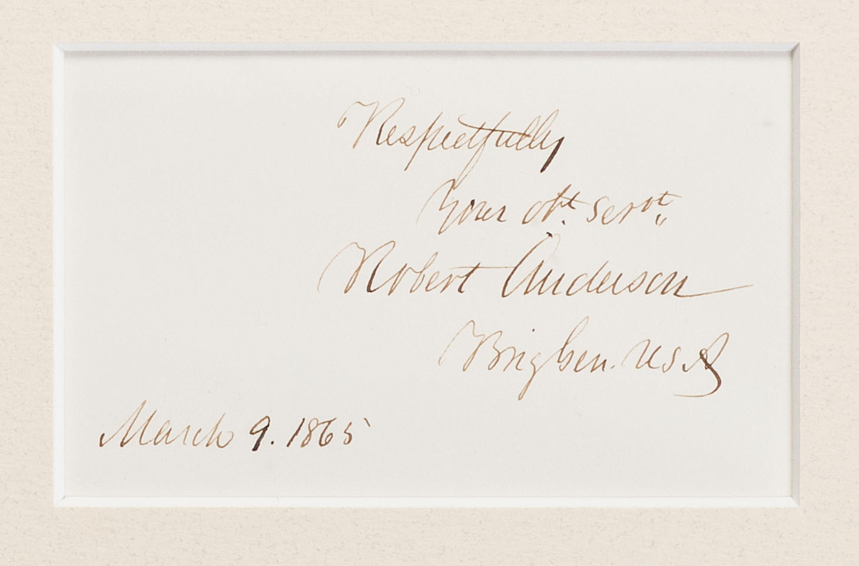 [CIVIL WAR - SPANISH AMERICAN WAR]. 9 autographs of Naval officers and generals, incl. ANDERSON.