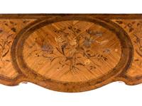 A George III Rosewood, Satinwood and Marquetry Side Table