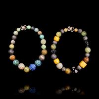 Two Chinese Agate, Jade, Metal, Turquoise, and Hardstone Beaded Necklaces, Duobaochuan, 19th-20th Century 晚清-近代 玛瑙、玉、松石、青金、水晶等多宝串兩條