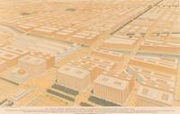 [CHICAGO]. BURNHAM, Daniel. A group of 6 prints and elevations from Burnham's Plan of Chicago , published by the Commercial Club of Chicago, 1909.